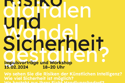 Poster zur Veranstaltung mit der Frage an den Leser: Wie würden Sie den digitalen Wandel gestalten?