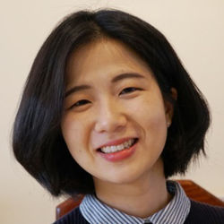 Suin Jeong smiles into camera